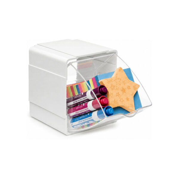 Deflecto Interlocking Single Tilt Bin
