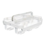 Deflecto Stackable Caddy Organiser – empty caddy with carry handle