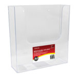Deflecto A4 Portrait Extra Capacity Wall-Mounted Brochure Holder