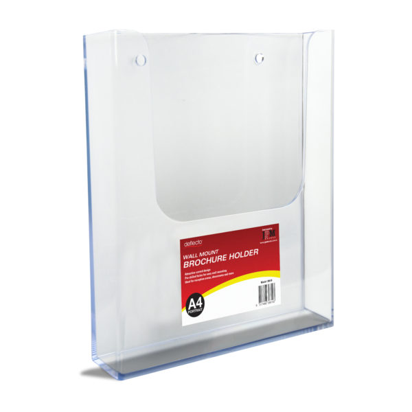 Brochure Holder - Wall Mount - A4 Portrait