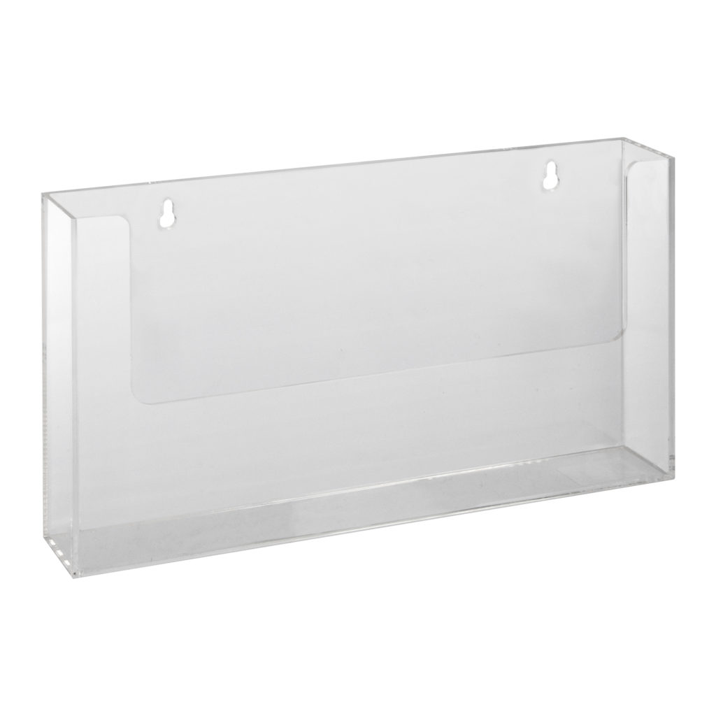 Deflecto A4 Landscape Wall-Mounted Brochure Holder
