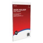 Deflecto A3 Portrait Wall-Mounted Sign Holder