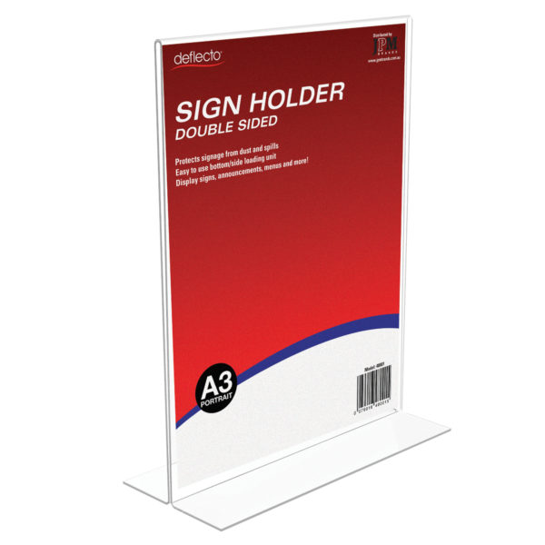 Sign Holder - Double Sided - A3 Portrait (T-Shape)
