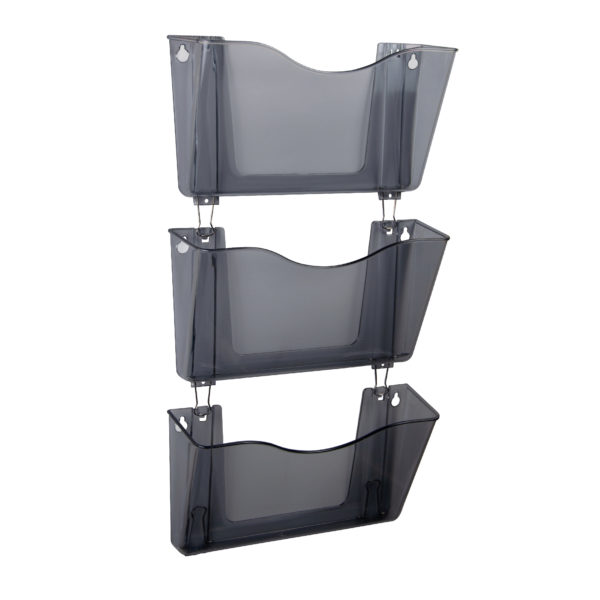 Linking Wall Pockets - Set of 3 (Smoke)