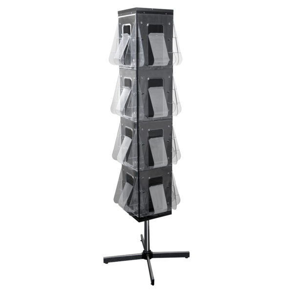 Brochure Holder - Deluxe Rotating Floor Display Stand - A4 x 16
