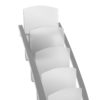 Brochure Holder - Contemporary Floor Display Stand Silver - A4 x 6 - Image 4
