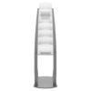 Brochure Holder - Contemporary Floor Display Stand Silver - A4 x 6 - Image 3