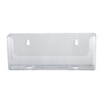 Deflecto DL Landscape Brochure Holder – front view, empty
