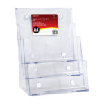 Deflecto A4 Portrait 3-Tier Brochure Holder
