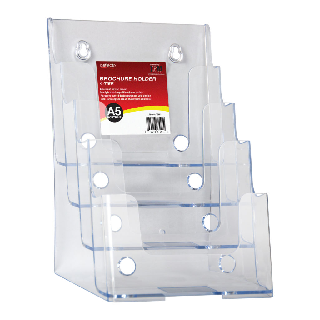Deflecto A5 Portrait 4-Tier Brochure Holder