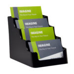 Deflecto Landscape 4-Tier Sustainable Business Card Holder