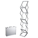 Deflecto Portable Concertina Brochure Stand – A4 × 6