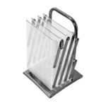 Deflecto Portable Concertina Brochure Stand – A4 × 4 folded closed