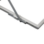 Deflecto Portable Concertina Brochure Stand – A3 × 6 – close-up of the locking mechanism