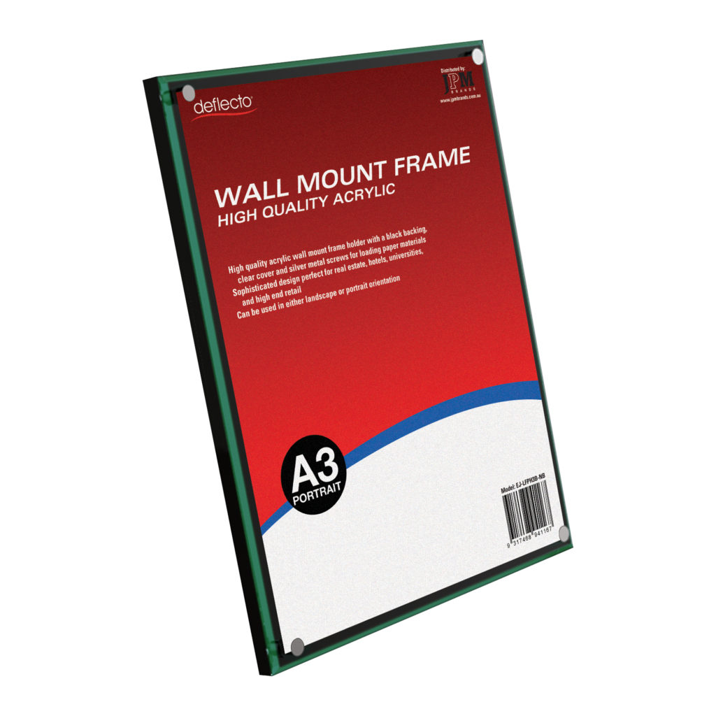 Deflecto A3 Wall-Mounted Sign Holder – Frame Style
