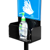 Sign Holder - Hand Sanitiser Floor Stand - A4 Portrait (Black) - Image 5