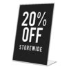 Sign Holder - Slanted - A4 Portrait (3mm Acrylic) - Image 2