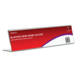 Deflecto Slanted Desk Name Holder