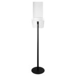 Deflecto Brochure Foyer Stand with A4 Sign Holder – back view of the stand