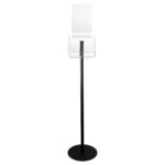 Deflecto Brochure Foyer Stand with A4 Sign Holder – front view of the stand