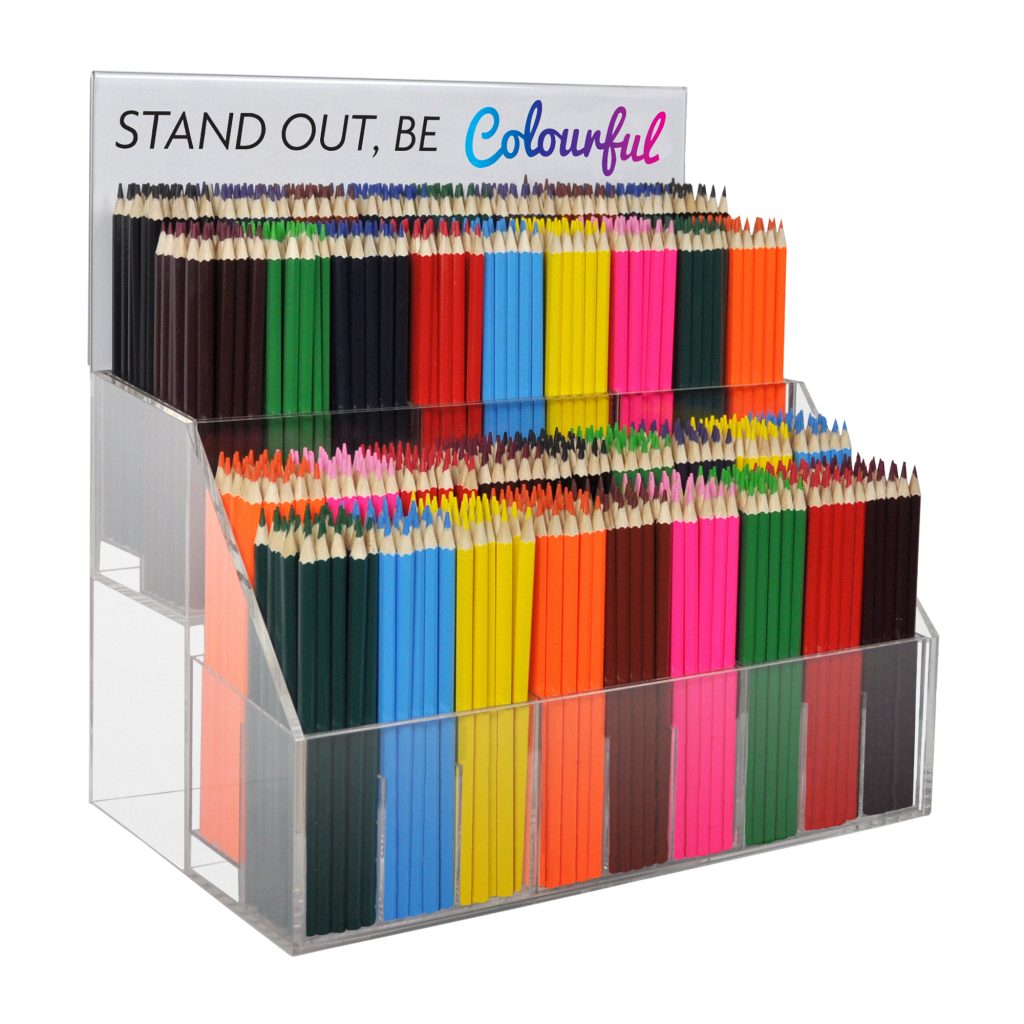 Deflecto 2-Tier Acrylic Counter Display
