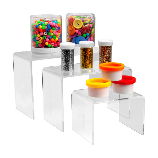 Deflecto Display Riser - 3 Piece Set