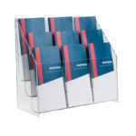 Deflecto DL Portrait 9-Pocket Brochure Holder