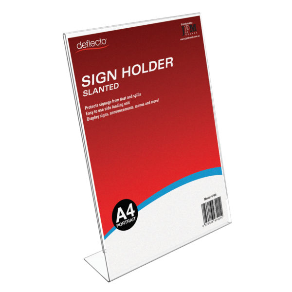 Sign Holder - Slanted - A4 Portrait