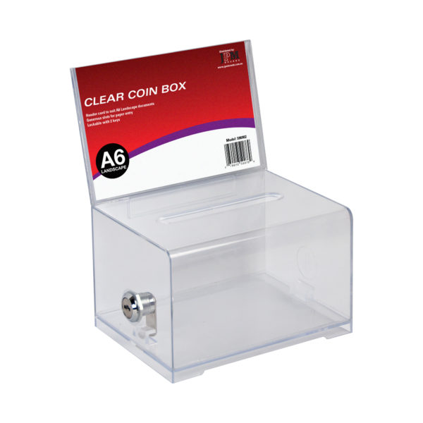 Coin Box - A6 Landscape (Clear)