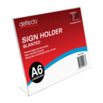 Deflecto A6 Landscape Slanted Sign Holder