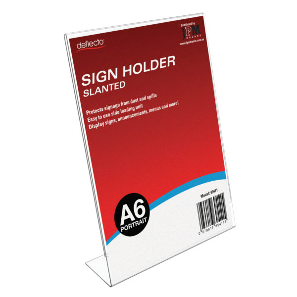 Sign Holder - Slanted - A6 Portrait
