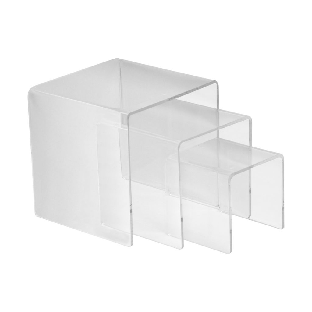 Deflecto Product Display Risers (Set of 3)