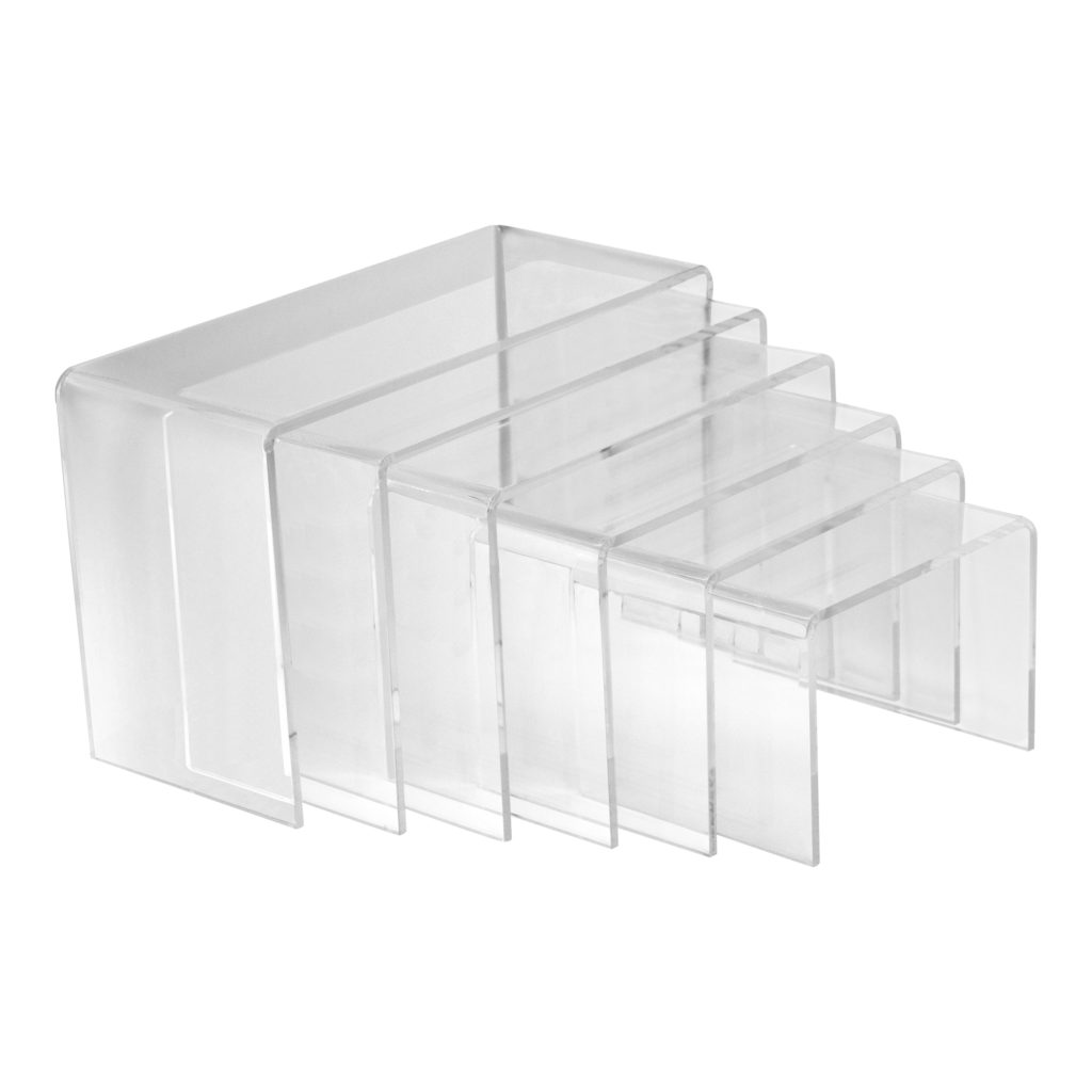 Deflecto Product Display Risers (Set of 6)