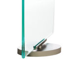 Deflecto Portrait Double-Sided Rotating Sign Holder – close-up of the rotating base