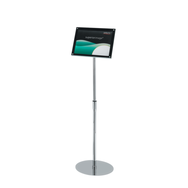 Deflecto A4 Magnetic Black Foyer Stand Sign Holder