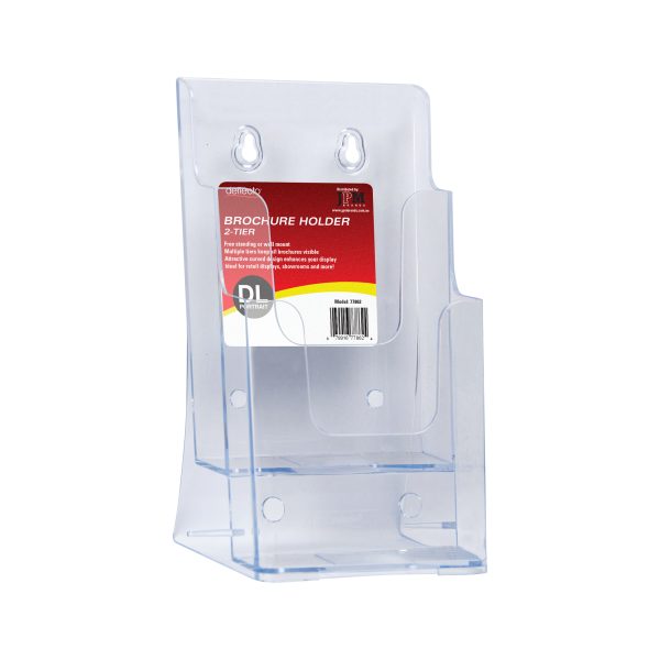 Brochure Holder - DL Portrait (2-Tier)