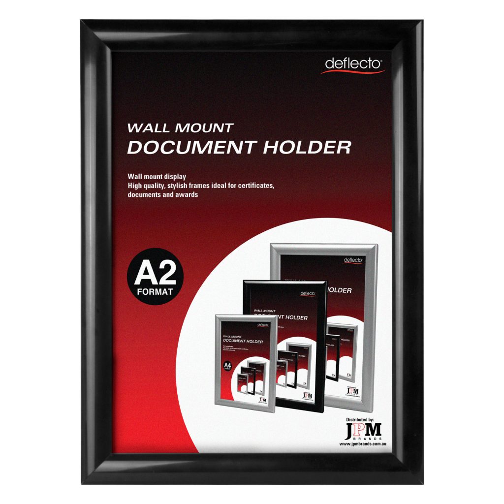 Wall Mount Document Holder – A2 (Black) - JPM International Pty Ltd.