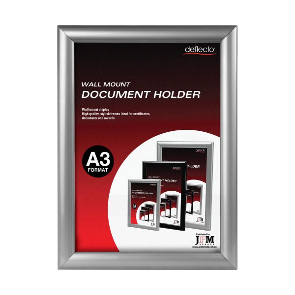 Wall Mount Document Holder - A3 (Silver)