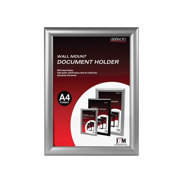 Wall Mount Document Holder - A4 (Silver)