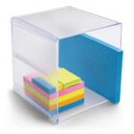 Deflecto Stackable Cube Clear Organiser