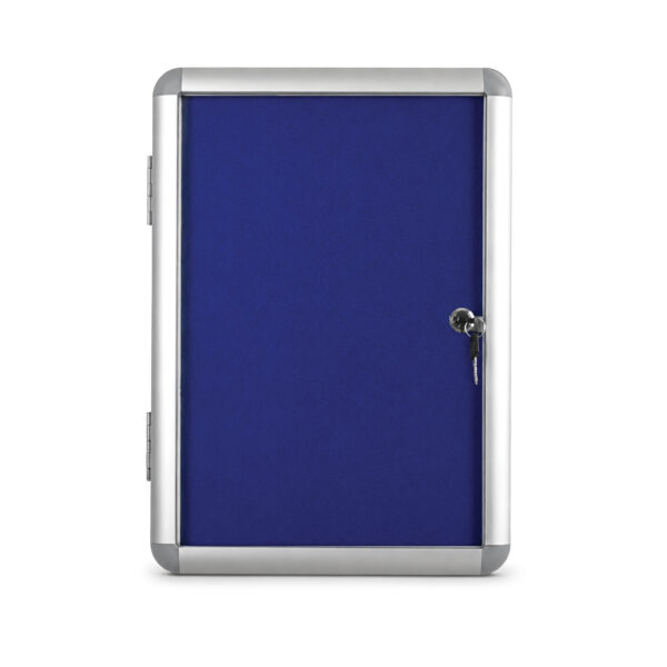 Deflecto A3 Lockable Blue Felt Notice Board