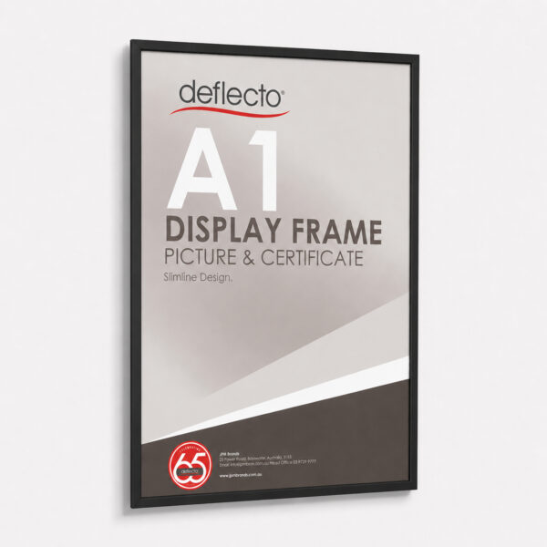 Deflecto A1 Black Picture and Certificate Display Frame