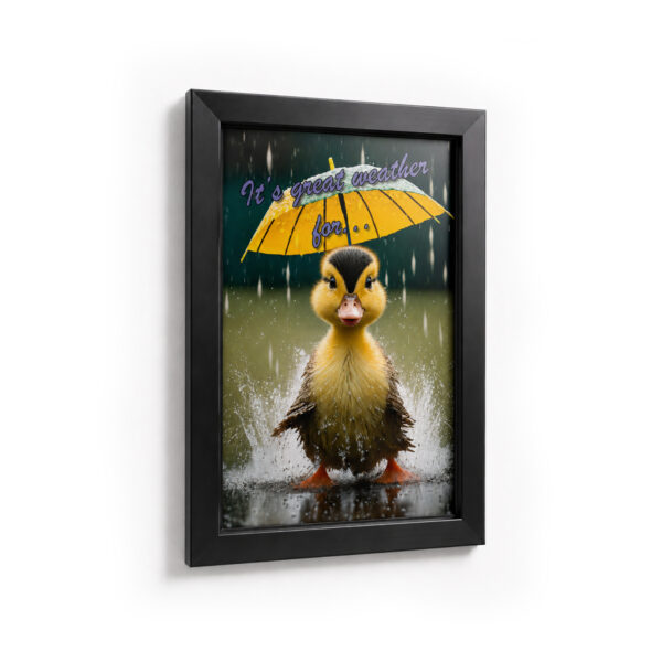 Deflecto A4 Black Water-resistant Snap Frame – 32mm Profile