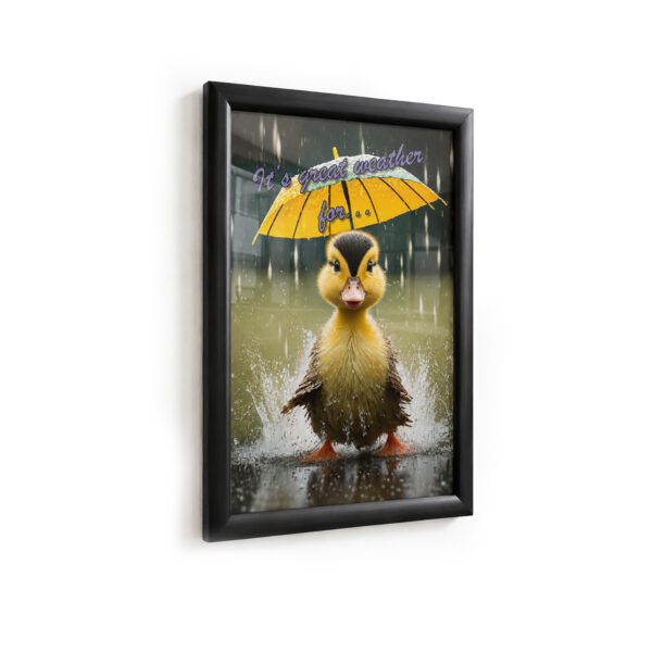 Deflecto A4 Black Water-Resistant Snap Frame – 25mm Profile