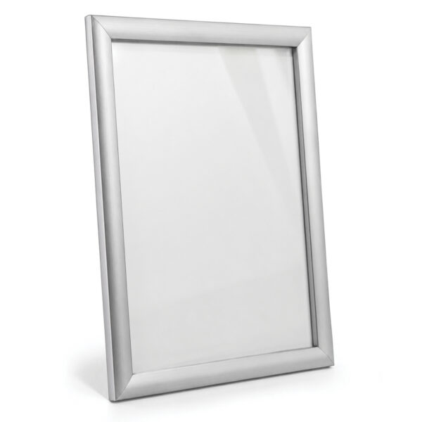 Deflecto silver aluminium A1 snap frame with 25mm profile for professional poster and sign display