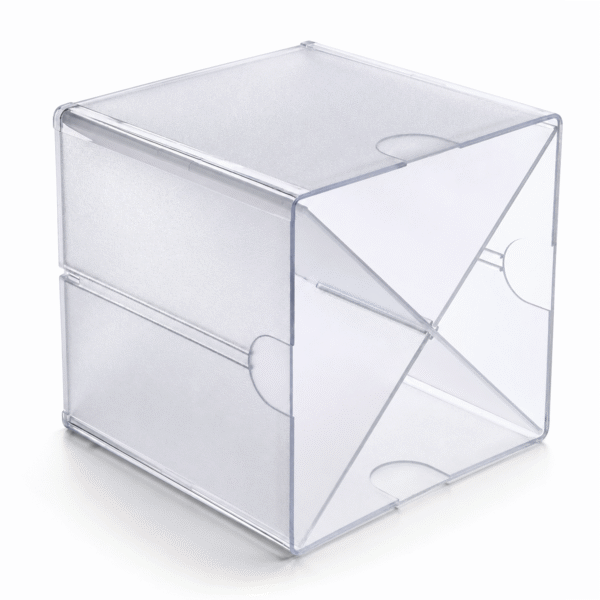 Deflecto Stackable Cube X Divider Clear Organiser