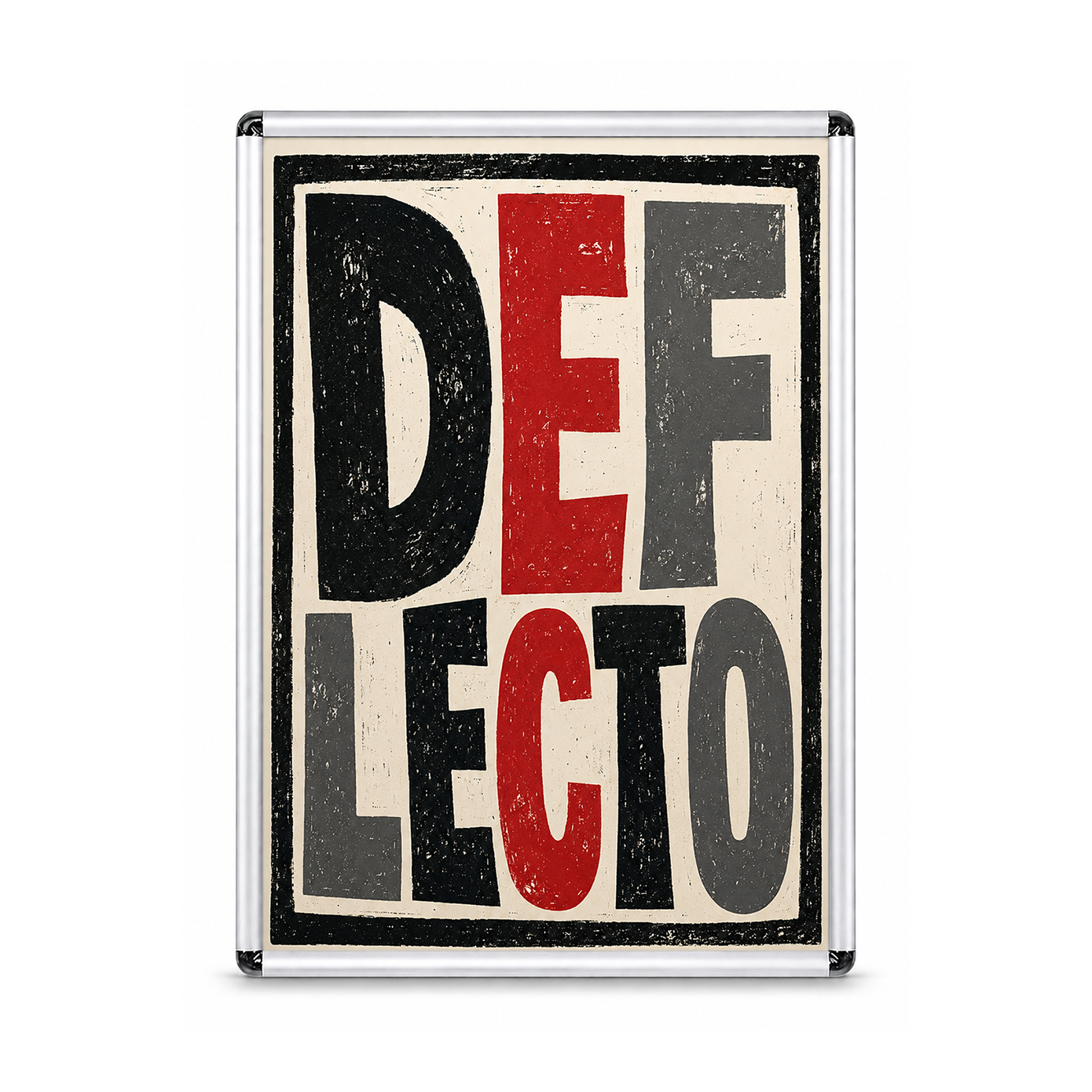 Deflecto A2 Silver Rounded Edge Snap Frame