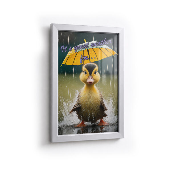 Deflecto A4 Silver Water-resistant Snap Frame – 32mm Profile