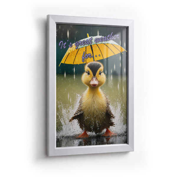 Deflecto A3 Silver Water-resistant Snap Frame – 32mm Profile