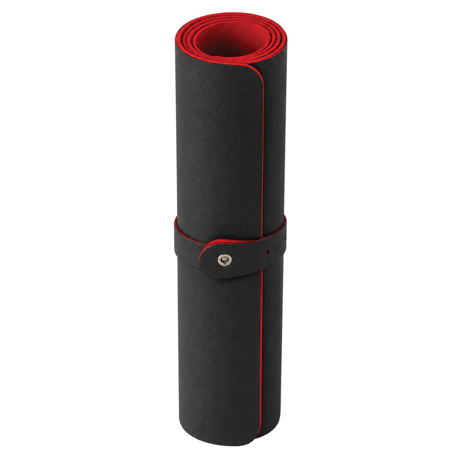 Deflecto Double-Sided Faux Leather Desk Mat 800 x 400mm - Black/Red